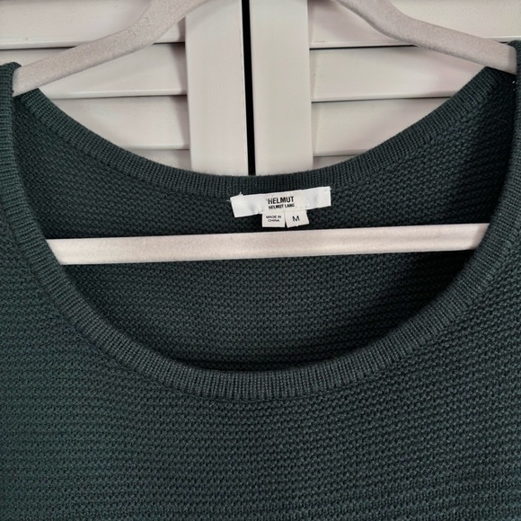 Helmut Lang Wool Angora Blend Ribbed Knit Pullover Sweater Relaxed Fit Medium - Picture 5 of 8